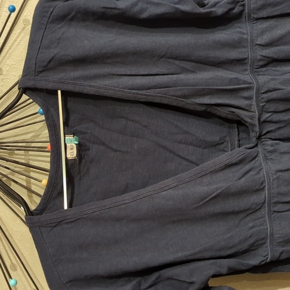 Y2k old Navy blue navy top v-neck babydoll women's size large - Picture 5 of 11